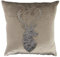 Mars & More Dekokissen Zierkissen Samt Hirsch Taupe