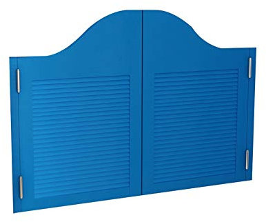 LIANGLIANG Schwingtüren Cafe Türe, Hausküche Trennwand Zaun Schließt Automatisch Umweltfreundliche Sprühfarbe, Größe Kann Angepasst Werden (Color : Blue, Size : 70x90cm)