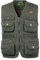 Oralidera Herren Outdoor Jagdweste Reporterwesten Ärmellos Jacke Anglerweste Fotografie Freizeitweste Safari Weste mit Vielen Taschen für Jagd Angeln Camping, Grün, XL