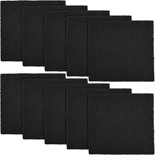 Confezione da 10 filtri per lettiere per gatti con tettuccio, filtri di ricambio per odori al carbone, 15,5 x 15,5 cm, per lettiere