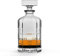 Whiskey Decanter with Sealed Irregular Stopper,Novel Lead-Free Crystal Glass Bottle, Gift for Friends,Glass Decanter for Vodka,Wine, Juice and Water (Square Lattice)