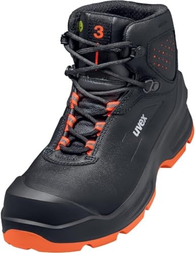 Uvex 3 Stiefel S3 68732 schwarz, orange Weite 11 Größe 39 1 Paar
