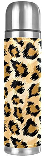 Texture pelle di leopardo Borraccia sottovuoto in acciaio inossidabile per auto da viaggio a casa