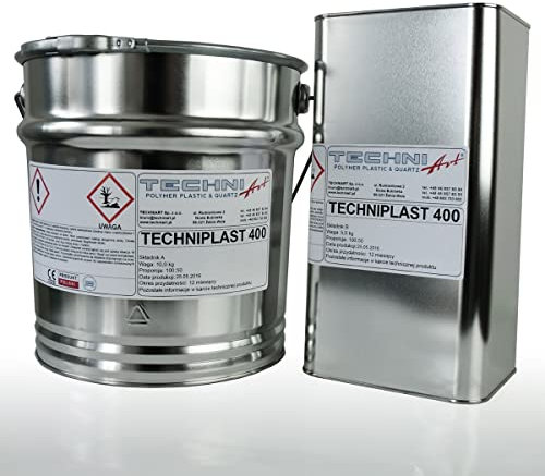 Techniplast 400 Farblos Epoxidharz 1500g 3D Effekt zum Ausgießen von Holz für Beton, Schmuck, 2-Komponenten-Gießform, Transparent, selbstaufgießend,