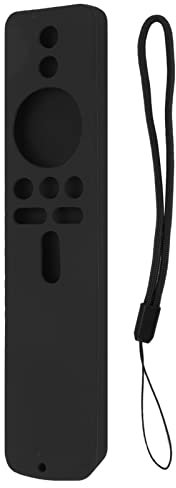 Fdit Haushalts-Silikon-Schutzhülle für Xiaomi TV Stick 4K Waschbare Fernbedienungsabdeckung Fernsehzubehör mit Handschlaufe(1#)