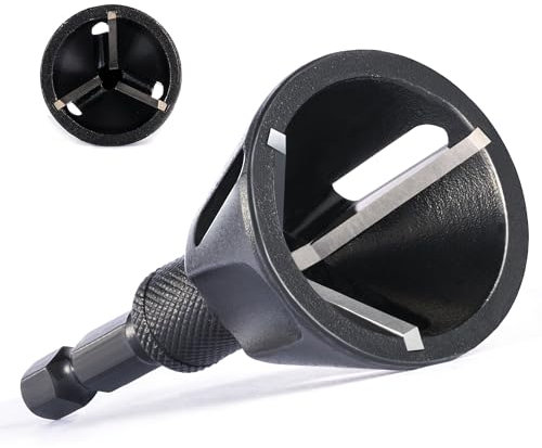 toolant Deburring External Chamfer Tool with Carbide Blades, Removing Burr Tools with Quick Release Shank Fits for 3/16-1(5mm-25mm).