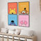 W.O.W.A Winnie Puuh Wanddekor-Set mit 4 Postern und Raumdekorationen für Mädchen, Jungen und Klassenzimmer (20,3 x 25,4 cm, ungerahmt)