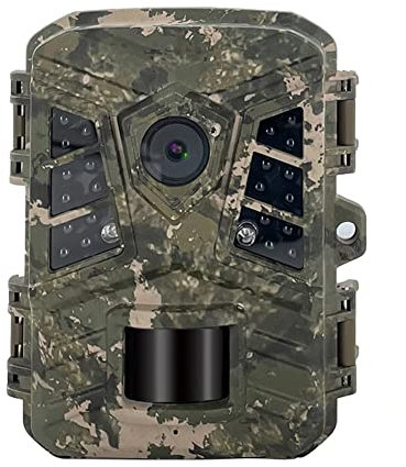 Wildkamera 24MP 1080P Full HD Wildkamera mit Bewegungsmelder Nachtsicht IP65 Wasserdichter und 0,2s Schnelle Trigger Geschwindigkeit Nachtsicht Wildkamera Überwachung von Wildtieren (Camouflage)