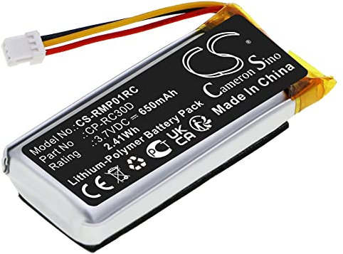 Cameron Sino Battery for Razer Basilisk Ultimate, NAGA PRO, RC30-031701, RZ01-03420, RZ01-034200100 PN:Razer CP-RC30D 650mAh / 2.41Wh