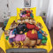 BARDYS Alvin and The Chipmunks 3D Gedruckte Bettwäsche Set 3teilig Bettbezüge Mit Reißverschluss Weiche Und Angenehme Schlafkomfort Microfaser Bettbezug Retro Kinder Mit Kissenbezug Single（135x200cm）