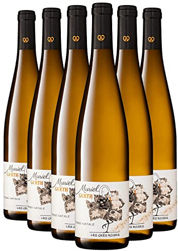 Alsace Terre Natale Les Grès Roses Weißwein 2020 - Domaine Gueth - g.U. - Elsass Frankreich - Rebsorte Pinot Blanc, Pinot Gris - 6x75cl