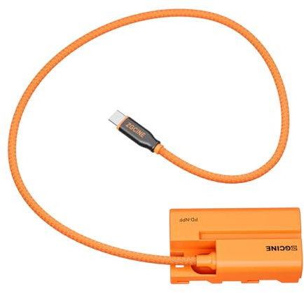 ZGCINE USB-C PD to NPF Dummy Battery Cable(Braided Wire