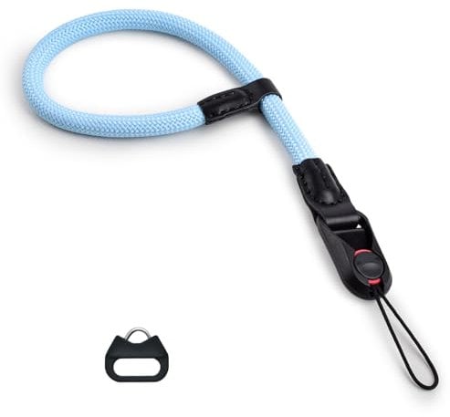 VOVMOEYA Quick Release Camera Wrist Strap for DSLR,Camera Hand Strap Rope Compatible with Sony Fujifilm Canon Nikon,Blue