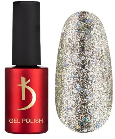 UV Nagellack Gel für Nägel - Holographic Gold - Gel Nail Polish UV-LED -7ml- langlebig - Glanz Maniküre - DIY Nageldesign - Farbe GelNägel Manicure