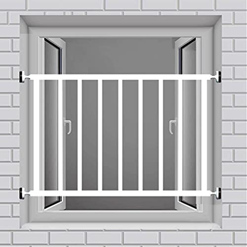 ASHILD Puerta de Seguridad para cotas Puerta de Seguridad para Ventanas Protección contra robos Rejilla para Ventanas sin perforar Barras de Seguridad A Prueba de cotas Puerta de Escalera de tensió