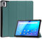 Compatible con TCL Tab 10s 9080G 9081X 10,1 Pulgadas 2021 Funda for Tableta Plegable Triple Funda Delgada de Cuero PU con Soporte(Color:Dark Green,Size:For TCL Tab 10s 9080G)