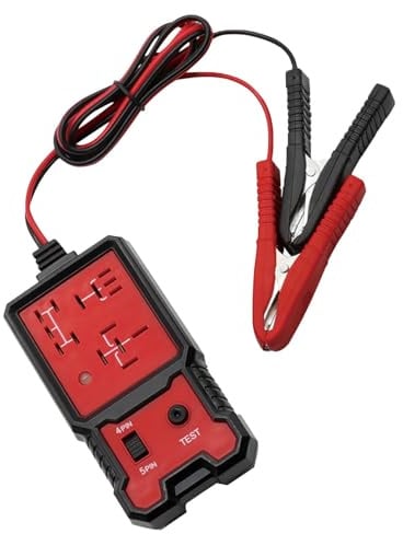 Testeur de relais électrique 12 V 24 V, outils de vérification de diagnostic de batterie de voiture avec pour la réparation automobile, petit testeur de relais de voiture portable pour