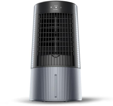 SYMPHONY Duet Air Cooler I Black 3 Speeds High Efficiency Filters Grids with Automatic Oscillation Touch Black