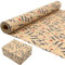 Rouleau de papier d'emballage cadeau de Noël: papier kraft Design Blue Elk Festival recyclable 43cm x 15m