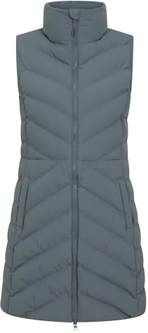 Mountain Warehouse Anmore Womens Padded Gilet - Water-Resistant Sleeveless Jacket with Padded Insulation - Spring Summer, Camping, Outdoors, Travelling & Hiking Khaki 20