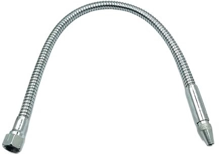 Anti-Kink Shower Hose,Large Bore Shower Hose, Flexible Metal Water Oil Tube(600mm,3/8-INNER Thread)