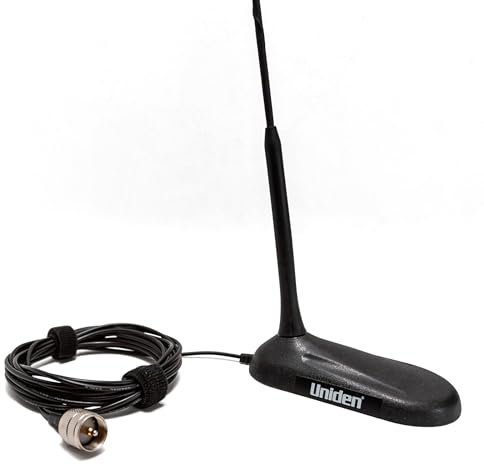 Uniden Magnetic Mount 18-inch CB Radio Antenna, Pre-Tuned, Low Profile Aerodynamic Design with Heavy Duty Magnet, for use on Cars, Trucks, SUV’s, Vans, RV's, and ATV’s, Model: BCATPL259-19