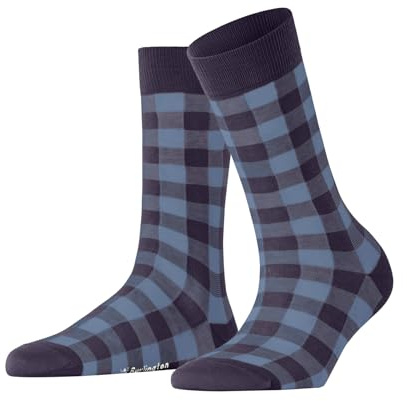 Burlington Damen Vichy Socken Baumwolle atmungsaktiv