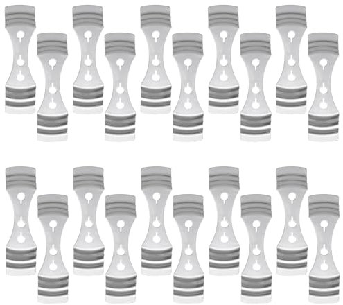 20 Stück Dochthalter für Kerzen, 3 Löcher Kerzendochthalter, Metall Docht Zentriervorrichtung Kerzendocht Zentriervorrichtung für DIY Kerzenherstellung (10x2,5 cm)