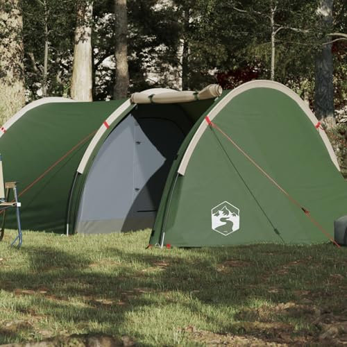 Fasba Tunnelzelt 4 Personen Campingzelt Trekkingzelt Wanderzelt Zelt Wasserdicht Grün Wasserdicht