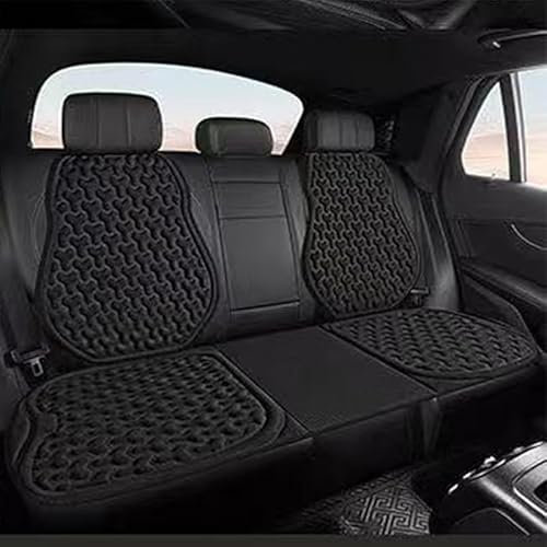 DALIUZEHUI Sitzkissen Auto für Renault Captur I 2013-2019, Autositzschoner Vordersitze Rutsch Unterlage Autositzauflage Autositzbezüg Sitzkissen, Black-7-piece Set