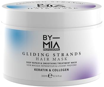 BY MIA Hair Mask – Haarmaske mit Kollagen & Keratin für trockenes, geschädigtes Haar und alle Haartypen – 300 ml | reparierende und tiefenglättende Pflege