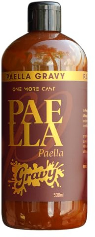 OMC Paella Gravy 500ml - Liquid Attractor for Carp Fishing | Spicy Salty Meaty Fish Food, PVA Friendly Liquid for Boilies, Pellets and Mixes