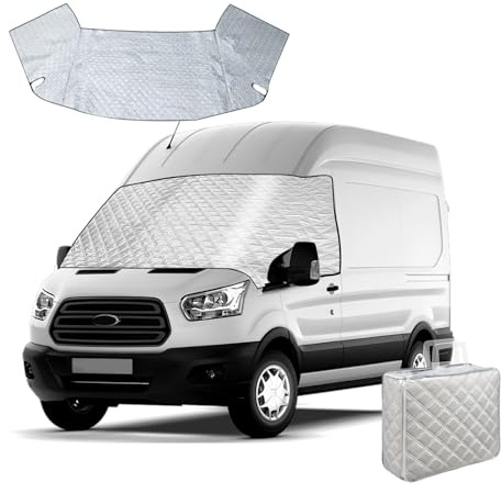 Auto Windschutzscheiben Abdeckung Windschutzscheibe für Ford Transit Van MK7 2006-2013, Sonnenschutz, UV-Schutz für Sommer, Sonne, Staub, Schnee, EIS, Frost
