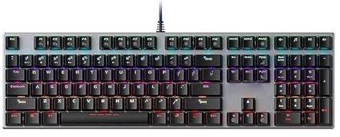 DMBBSAPBSH Mechanical Gaming Keyboard, Mechanical Keyboard, 108 Keys Keypad Without Conflict, Mixed Light Backlit