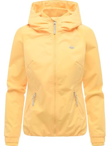 Ragwear wasserdichte und atmungsaktive Damen Übergangsjacke leichte kurze Funktionsjacke mit Kapuze Dizzie Tech YOUMODO XS-6XL