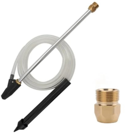 Karcher Kit de barre de sablage compatible avec barre de nettoyage robuste avec 8 buses multi-styles pour nettoyeur haute pression antirouille et décapage de la peinture Blanc et noir 2 pièces