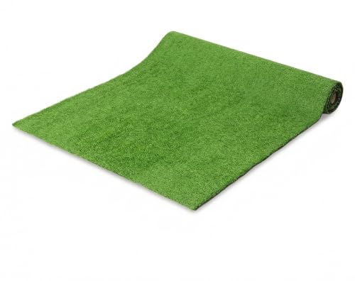 Outsunny Erba Artificiale per Esterno 1m x 4m con Altezza 10mm Verde | Tappeto Erboso Sintetico, Drenante, Ideale Giardini Patio, Famiglie Animali Domestici, Interno Esterno