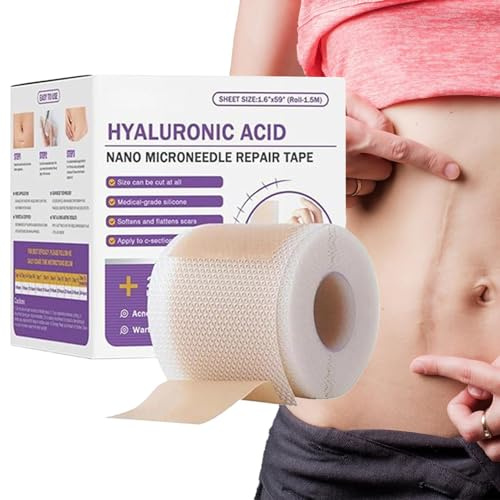 Silicone Scar Repair Tape - Gentle Healing Adhesive | Lightweight Soft Material with Strong Adhesion, Promotes Smooth Skin, Helps Prevent Scar Thickening, Ideal for Face