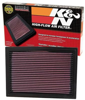 K&N 33-2187 Filtri Aria Sostitutivi Auto, Lavabile e Riutilizzabile