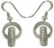Chic-Net Silberohrringe 925er Silber Ohrringe Ohrhänger Damen Schmuck zwei ineinander hängende Ringe