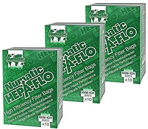 Numatic Lot sacs pour aspirateur Numatic Henry – 1 Boîte (Lot de 30)