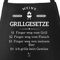 MoonWorks Grill-Schürze für Männer mit Spruch Grillgesetze Baumwoll-Schürze Küchenschürze schwarz unisize