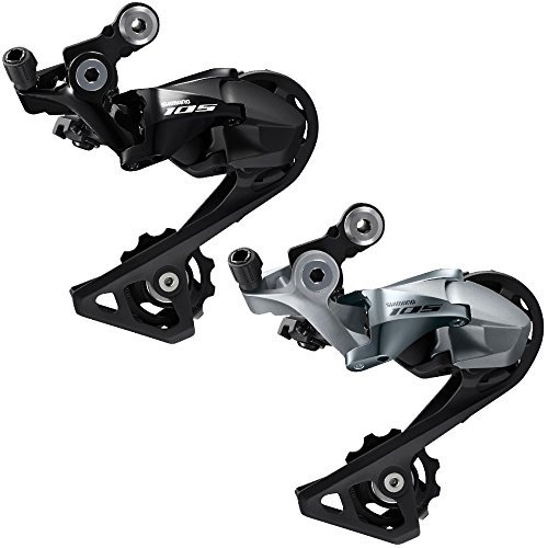 Shimano Unisex – Erwachsene 105 Schaltwerk, Silber, 11-Fach
