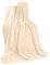 CelinaTex Flauschige XL Kuscheldecke 220 x 240 cm Creme weiß Decke Sofa Wohndecke weich Soft Mikrofaser Fleece Oeko-TEX TV-Decke