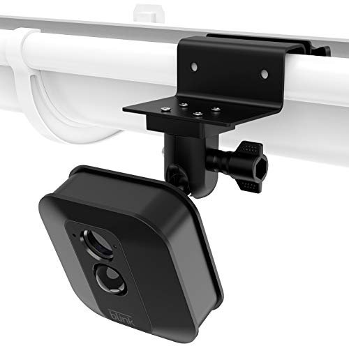 OkeMeeo Gutter Mount for Blink Camera - Adjustable Metal Mounting Bracket for Blink XT2/XT/Outdoor(1 Pack, Black)