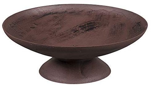 Feuerschale Rusty | rund | Edelrost| Patina | mit Sockel | ca. 80 cm