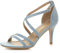 AJVANI Mid high heel strappy crossover wedding sandals shoes size 4 37