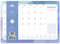 2023 Aquarell-Schreibtischunterlage Bürokalender von Bright Day, 16 Monate, 39,9 x 27,9 cm, niedlicher bunter Planer