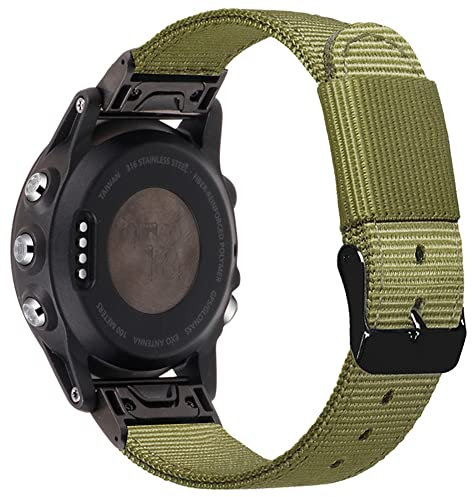 Tyogeephy Compatible con Fenix 7S/6S/5S Plus Correa,20mm Woven Nylon Watch Band for Garmin Fenix 7S/6S/6S Pro/5S/5S Plus/Instinct 2S Smartwatches
