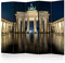 murando Akusticher Raumteiler Berlin Foto Paravent 225x172 cm beidseitig auf Vlies-Leinwand Bedruckt Akustikschaum Trennwand Spanische Wand Sichtschutz Home Office Deutschland Pariser d-B-0282-z-c